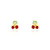 Histoire d'Or Boucles D'oreilles Puces Or Jaune Helicie Email