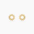 Boucles d'oreille sur Grenoble : Histoire d'Or Boucles D'oreilles Puces Sunlight Or Jaune