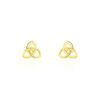 Histoire d'Or Boucles D'oreilles Puces Garnet Fleur Or Jaune