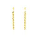 Histoire d'Or Boucles D'oreilles Pendantes Cordelia Corde Or Jaune