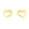 Histoire d'Or Boucles D'oreilles Puces Anne-maudae Coeurs Or Jaune
