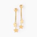 Histoire d'Or Boucles D'oreilles Pendantes Alphonsine Etoile Or Jaune