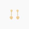 Histoire d'Or Boucles D'oreilles Pendantes Gavina Pendantes Coeurs Or Jaune