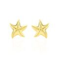 Histoire d'Or Boucles D'oreilles Puces Alphonsine Etoile De Mer Or Jaune