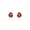 Histoire d'Or Boucles D'oreilles Puces Or Jaune Helidie Email