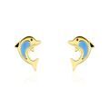 Histoire d'Or Boucles D'oreilles Puces Flip Dauphin Or Jaune