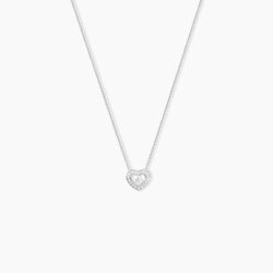 Histoire d'Or Collier Purete Or Blanc Diamant