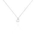 Histoire d'Or Collier Melesine Or Blanc Diamant