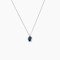 Colliers sur Grenoble : Histoire d'Or Collier Kriska Or Blanc Saphir Et Diamant