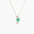 Histoire d'Or Collier Angie Or Jaune Emeraude Diamant