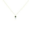 Colliers sur Grenoble : Histoire d'Or Collier Lucky Gems Or Jaune Malachite