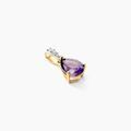 Pendentifs sur Grenoble : Histoire d'Or Pendentif Gorgel Or Jaune Am&eacute;thyste Oxyde De Zirconium