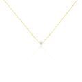 Histoire d'Or Collier Or Jaune Fliep Perle De Culture