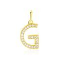 Pendentifs sur Grenoble : Histoire d'Or Pendentif Lettre G Or Jaune Oxyde