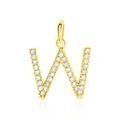 Pendentifs sur Grenoble : Histoire d'Or Pendentif Lettre W Or Jaune Oxyde