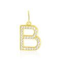 Pendentifs sur Grenoble : Histoire d'Or Pendentif Lettre B Or Jaune Oxyde
