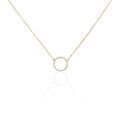 Histoire d'Or Collier Stip Or Jaune Oxyde De Zirconium