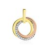 Histoire d'Or Pendentif Amaiur Or Tricolore Oxydes De Zirconium