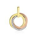 Histoire d'Or Pendentif Amaiur Or Tricolore Oxydes De Zirconium