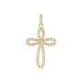 Pendentifs sur Grenoble : Histoire d'Or Pendentif Chastity Or Jaune Oxyde De Zirconium