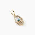 Pendentifs sur Grenoble : Histoire d'Or Pendentif Fatima Or Jaune Oxyde De Zirconium