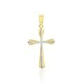 Pendentifs sur Grenoble : Histoire d'Or Pendentif Benny Croix Ciselee Or Bicolore