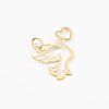 Histoire d'Or Pendentif Guecha Colombe Et Coeur Or Jaune