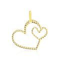 Pendentifs sur Grenoble : Histoire d'Or Pendentif Glady Coeurs Diamantes Or Jaune