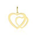Histoire d'Or Pendentif Hasna Coeurs Lisses Or Jaune