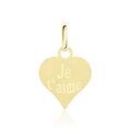 Histoire d'Or Pendentif Eudocie Coeur Message Or Jaune