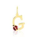 Histoire d'Or Pendentif Helidie Coccinelle Lettre Or Jaune
