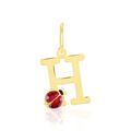 Histoire d'Or Pendentif Helidie Coccinelle Lettre Or Jaune