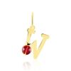 Histoire d'Or Pendentif Helidie Coccinelle Lettre Or Jaune