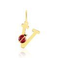 Pendentifs sur Grenoble : Histoire d'Or Pendentif Helidie Coccinelle Lettre Or Jaune