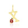 Histoire d'Or Pendentif Helidie Coccinelle Lettre Or Jaune