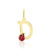 Histoire d'Or Pendentif Helidie Coccinelle Lettre Or Jaune