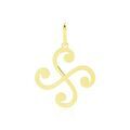 Histoire d'Or Pendentif Cobeia Croix Basque Or Jaune