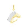 Histoire d'Or Pendentif Hillel Cheval Or Bicolore