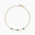 Bracelets sur Grenoble : Histoire d'Or Bracelet Esmerald Rendez-vous Or Jaune Emeraude