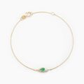 Bracelets sur Grenoble : Histoire d'Or Bracelet Emotion Or Jaune Emeraude Diamant