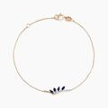 Histoire d'Or Bracelet Navette Or Jaune Saphir Diamant