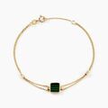 Bracelets sur Grenoble : Histoire d'Or Bracelet Lucky Gems Or Jaune Malachite