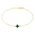 Histoire d'Or Bracelet Lucky Gems Or Jaune Malachite