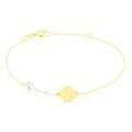 Histoire d'Or Bracelet Trefle Or Jaune Perle De Culture