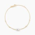 Histoire d'Or Bracelet Pearly Or Jaune Perle De Culture