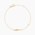 Histoire d'Or Bracelet Juditte Or Jaune Perle De Culture