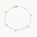 Histoire d'Or Bracelet Or Jaune Leucitica Oxydes De Zirconium