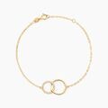 Bracelets sur Grenoble : Histoire d'Or Bracelet Or Jaune Nesrine Oxydes