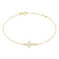 Bracelets sur Grenoble : Histoire d'Or Bracelet Crescentius Or Jaune Nacre