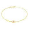 Histoire d'Or Bracelet Terrie Or Jaune Calcedoine Et Oxyde De Zirconium
